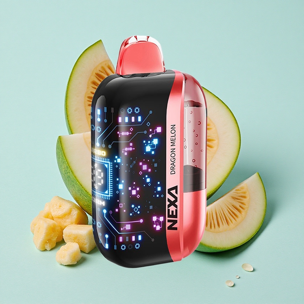NEXA Ultra 50000 Puffs Vape Disposable Melão Dragão Tela Curva 3D Brasil vape