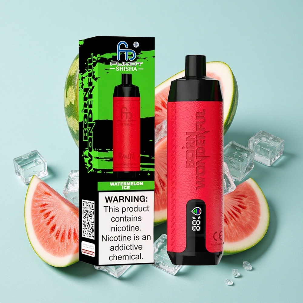 RandM Fumot Shisha 10000 Puffs Melancia Gelada 18ml e-líquido pré-carregado 850 mAh Brasil vape