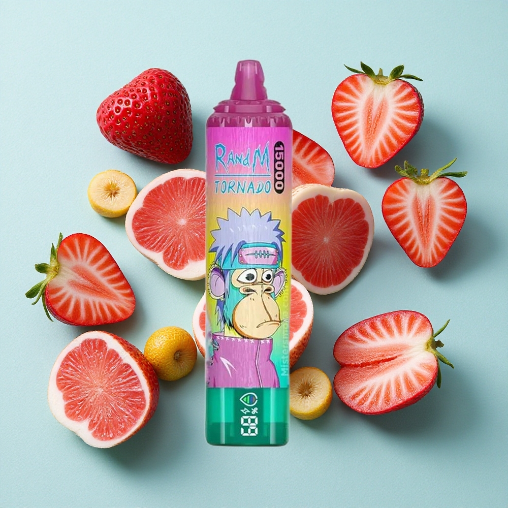 RandM Fumot Tornado 15000 Puffs Morango Gelado 25ml Brasil vape
