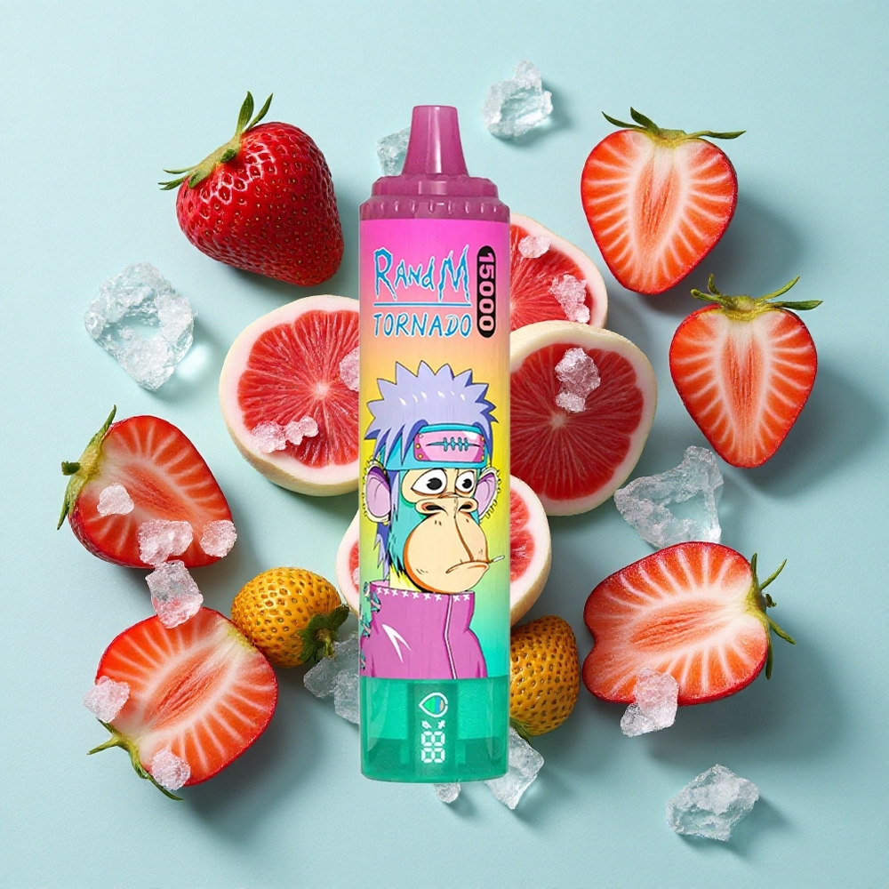 RandM Fumot Tornado 15000 Puffs Morango Gelado 25ml Brasil vape