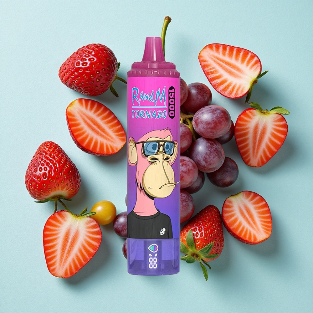 RandM Fumot Tornado 15000 Puffs Morango Uva 25ml 850mAh Brasil vape