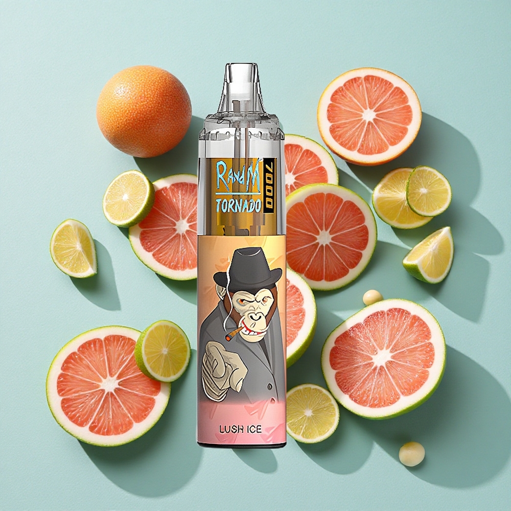 RandM Fumot Tornado 7000 Puffs Gelo Refrescante 14 ML E-líquido 850 MAH Bateria Brasil vape