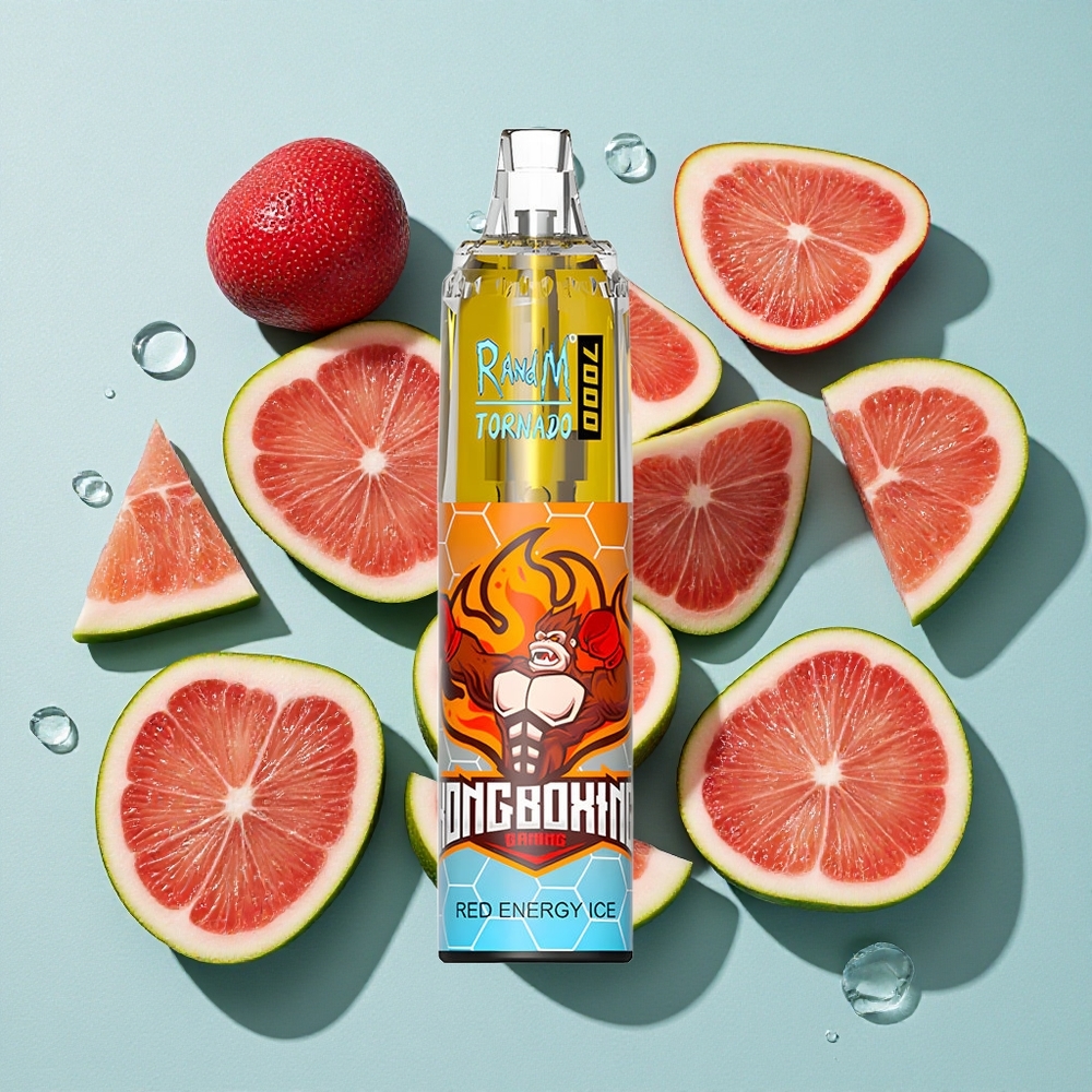 RandM Fumot Tornado 7000 Puffs Red Energy Ice 14 ML E-líquido 850 MAH Bateria Brasil vape