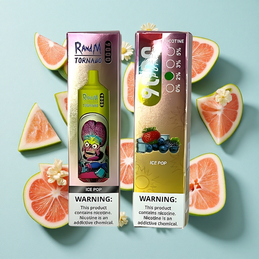 RandM Fumot Tornado 9000 Puffs Gelo Picolé 18 mL Brasil vape