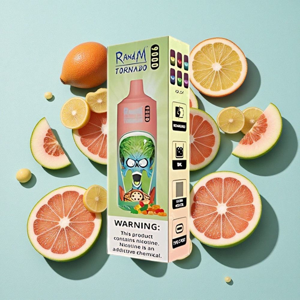RandM Fumot Tornado 9000 Puffs Urso de Goma com Bateria Recarregável 850 mAh e Capacidade de E-líquido 18 mL Brasil vape