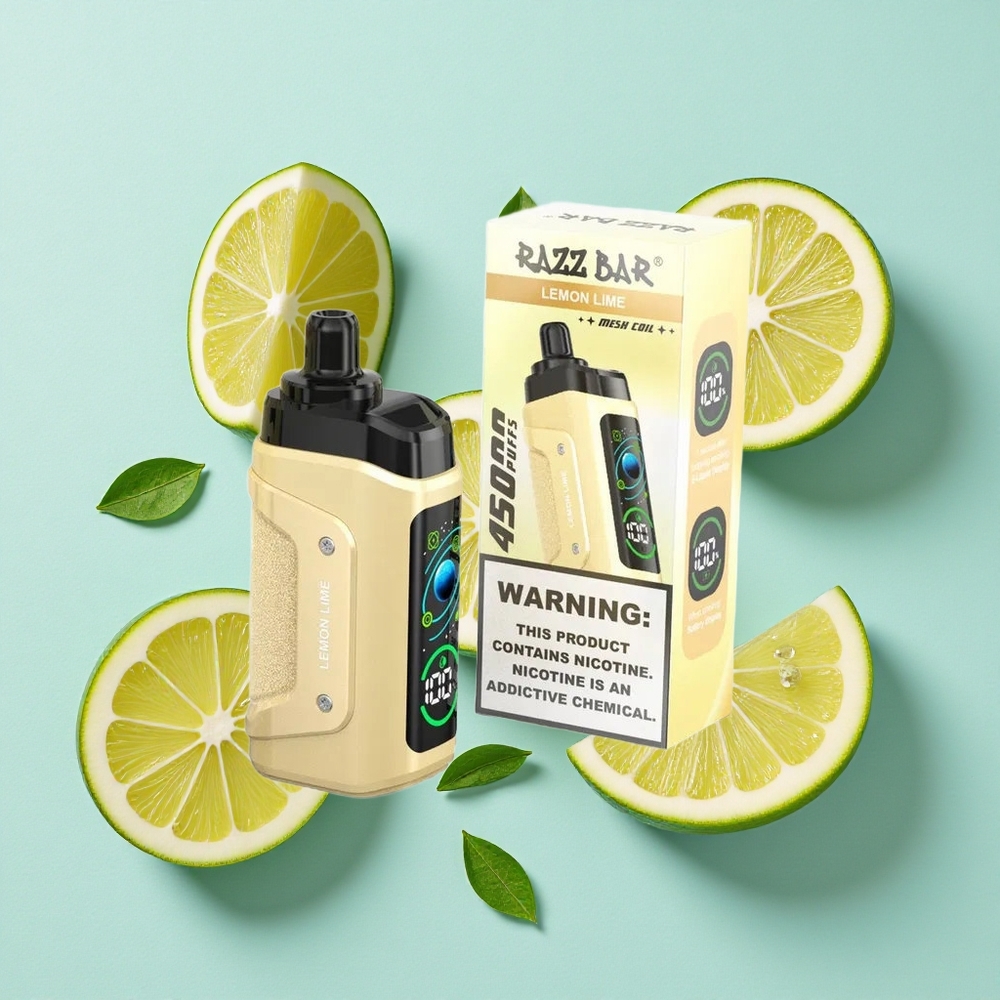 Razz Bar 45000 Puffs Limão Lima Resistência de Malha 1.0 Ohm Brasil vape