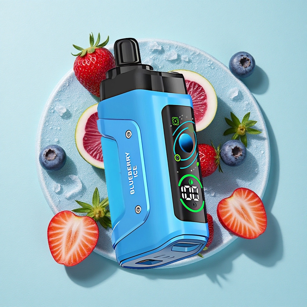 Razz Bar 45000 Puffs Manga Mesh 1.0 Ohm Blueberry Ice Gelado Brasil vape