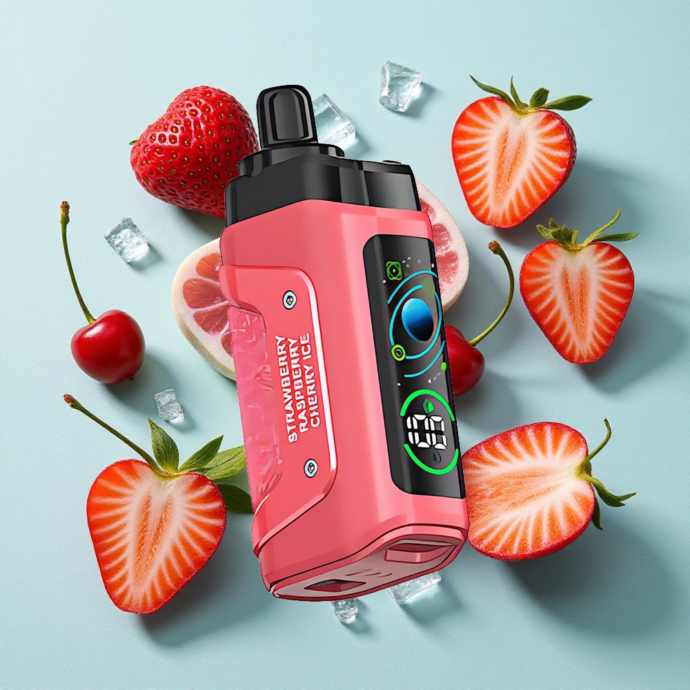 Razz Bar 45000 Puffs Morango Cereja Gelo Bobina Mesh 1.0 Ohm Brasil vape