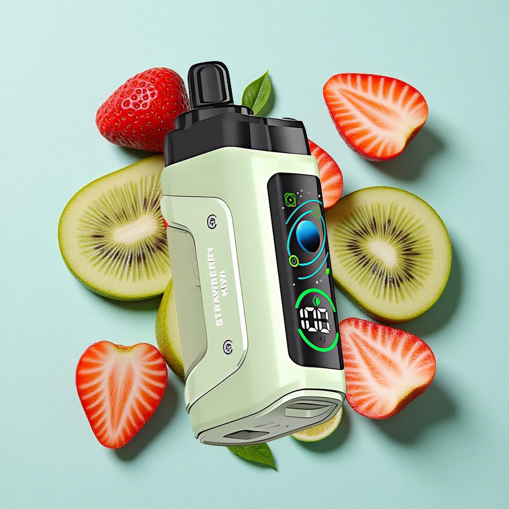 Razz Bar 45000 Puffs Morango Kiwi Resistência de 1.0 Ohm Bobina em Mesh Bateria 650 Mah Recarregável Type-C Brasil vape