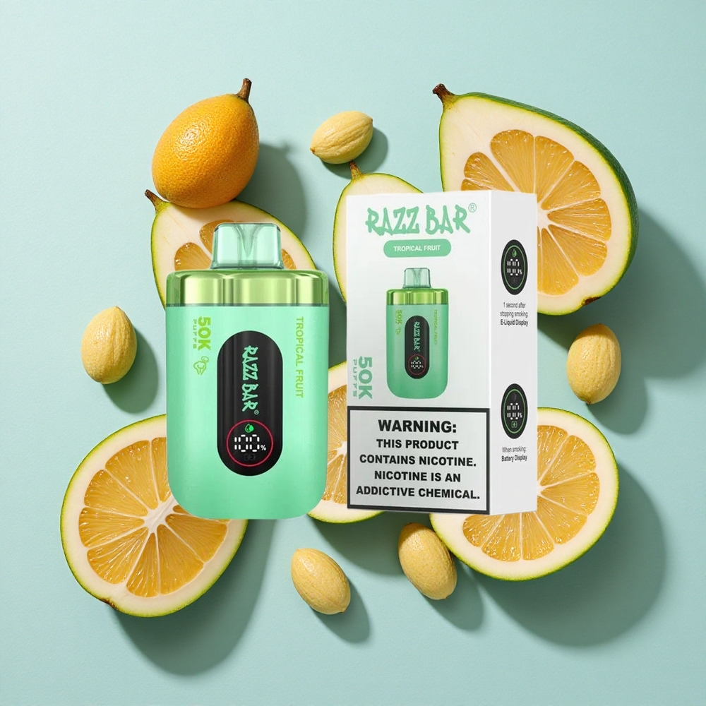 Razz Bar 50K Puffs Frutas Tropicais 650 Mah Recarregável Brasil vape