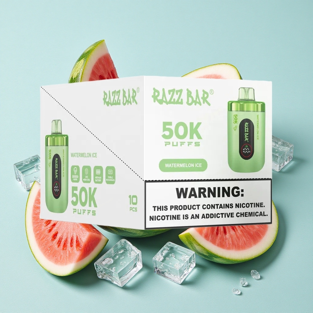 Razz Bar 50K Puffs Melancia Gelo 650 Mah Brasil vape